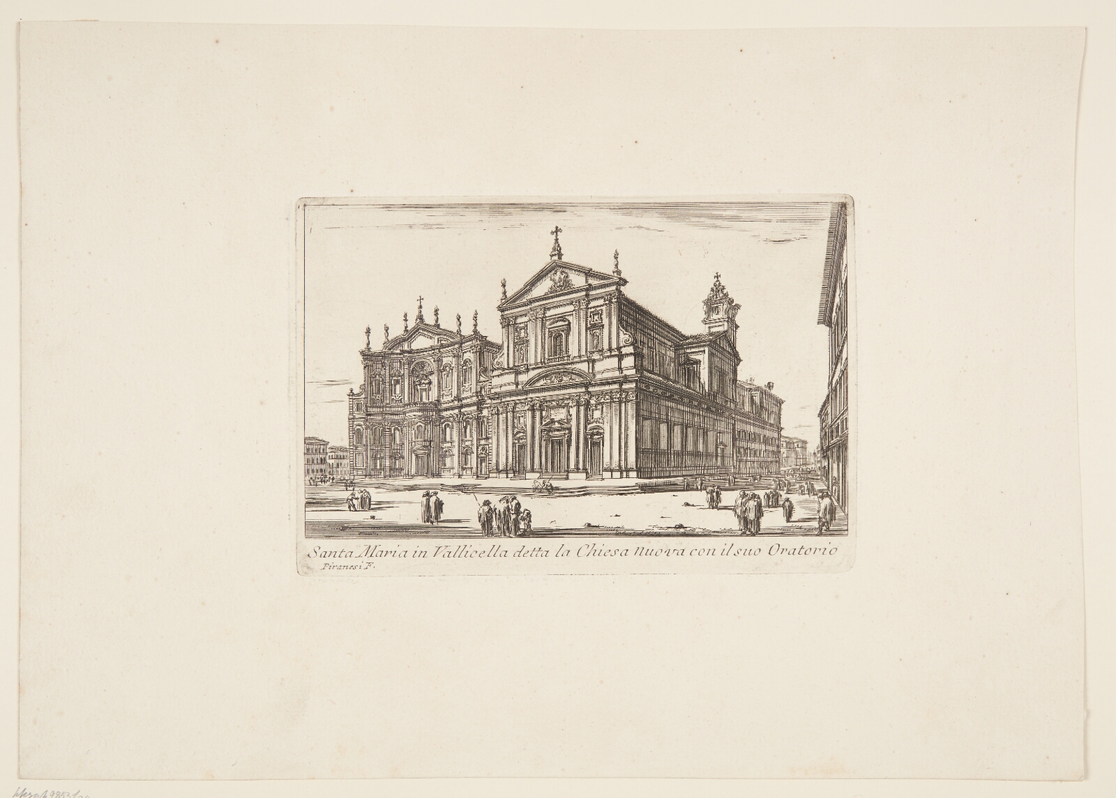 Giovanni Battista Piranesi, Santa Maria-kirken i Vallicella, kaldet la Chiesa nuova, med dets oratorie