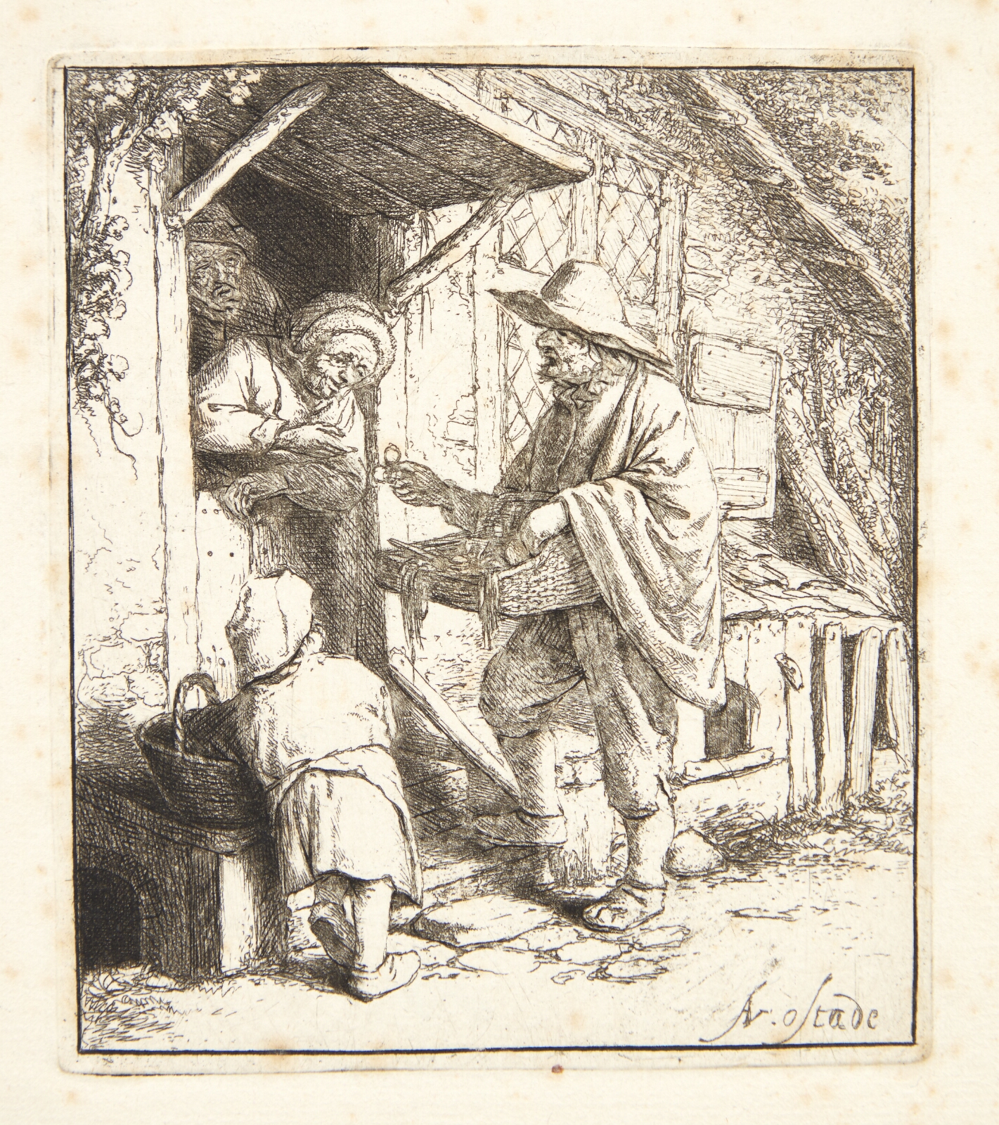 Adriaen van Ostade, Brillesælgeren