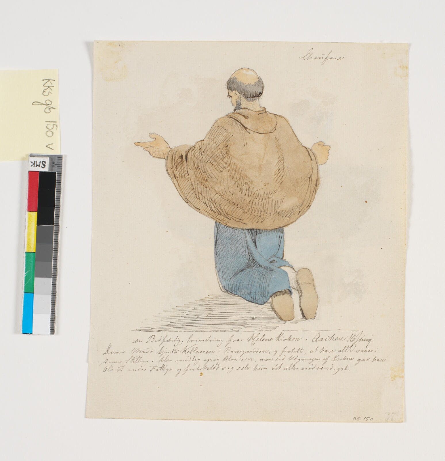 Johan Thomas Lundbye, Knælende mand