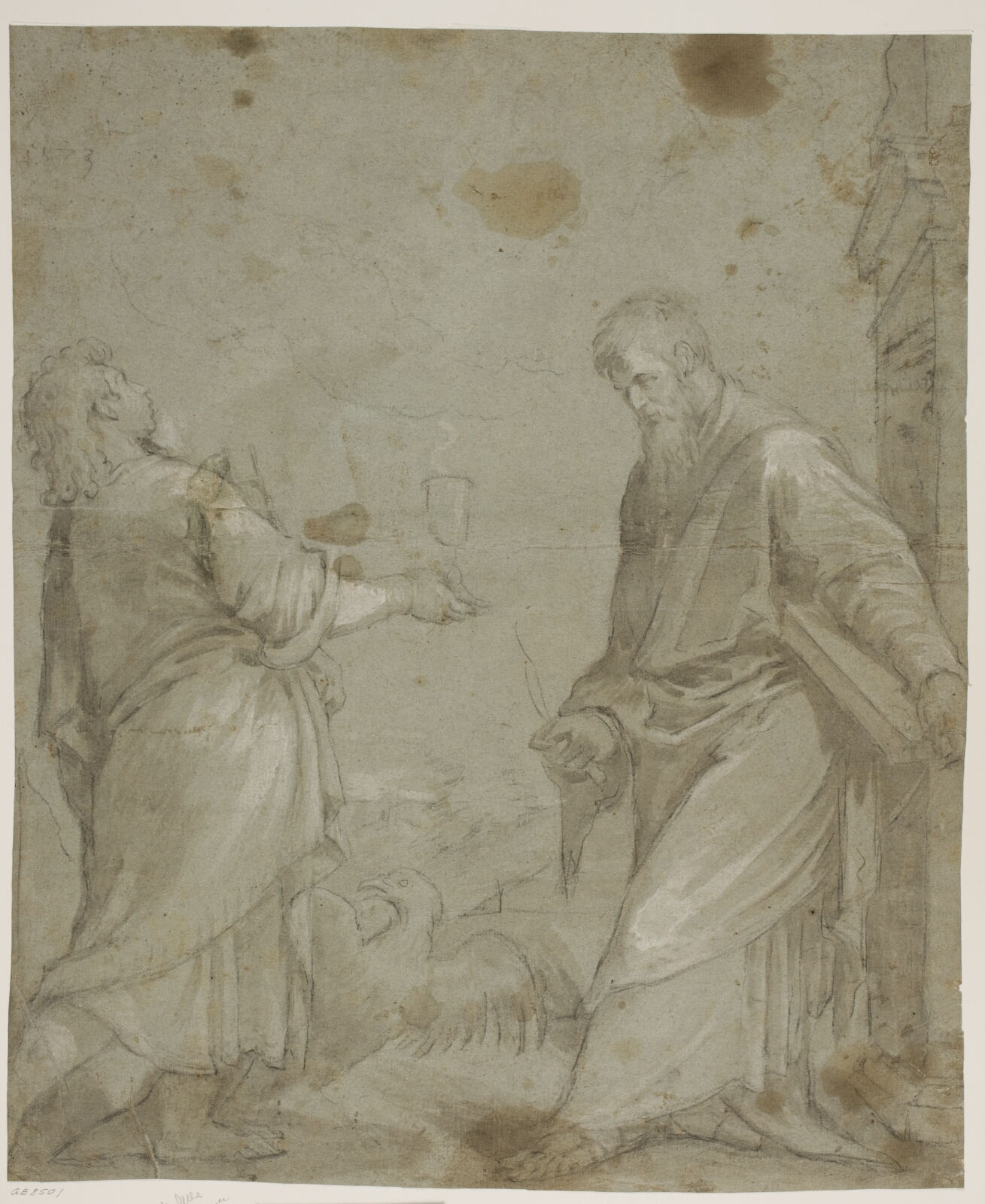 Jacopo Bassano, Evangelisten Johannes og den hellige Bartholomæus fra Jacopo Bassanos altertavle i Cassola