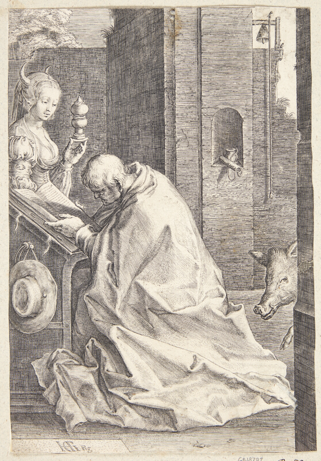 Hendrick Goltzius, Skt. Antonius' fristelser