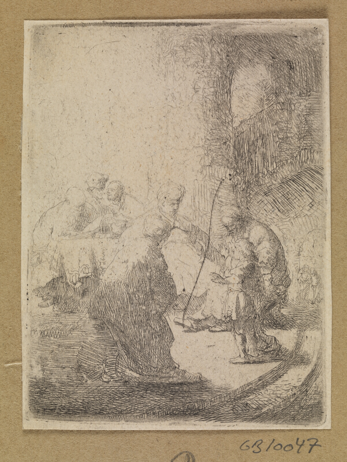 Rembrandt van Rijn, Kristus blandt de skriftkloge. Lille plade