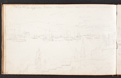 "den ægyptiske Escadre i Bosphor", Melbye, Anton, 1853