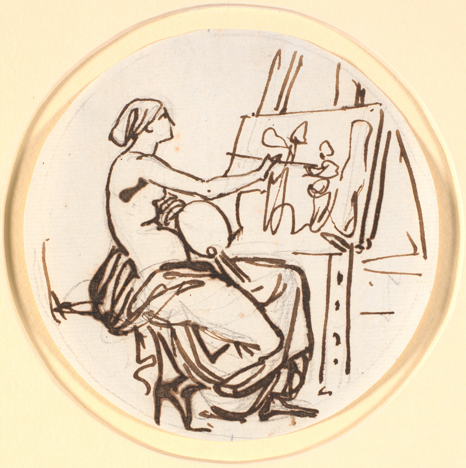Nicolai Abildgaard, Malerkunstens genius. Cirkelrund komposition