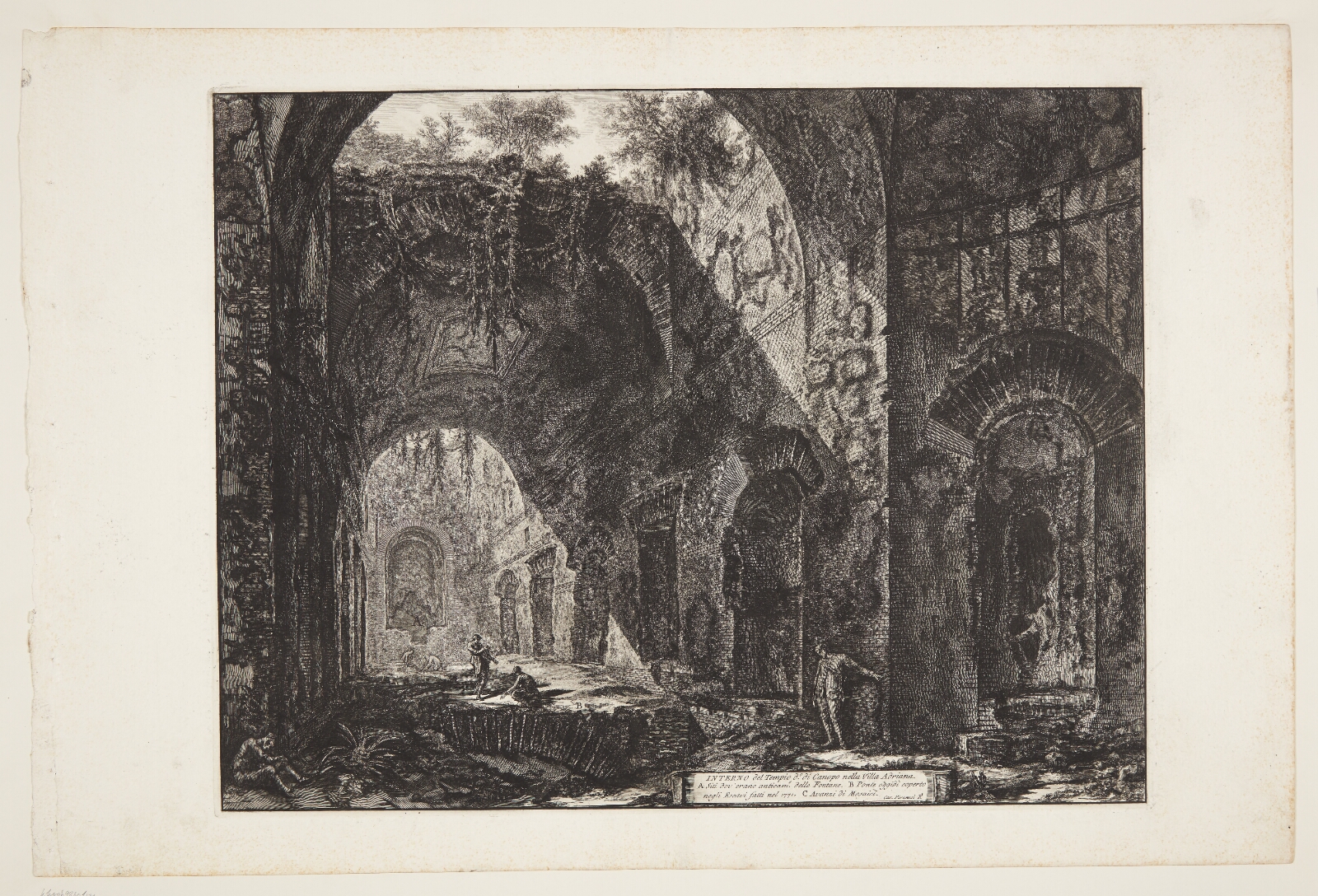 Giovanni Battista Piranesi, Canopus-templet ved Hadrians Villa i Tivoli