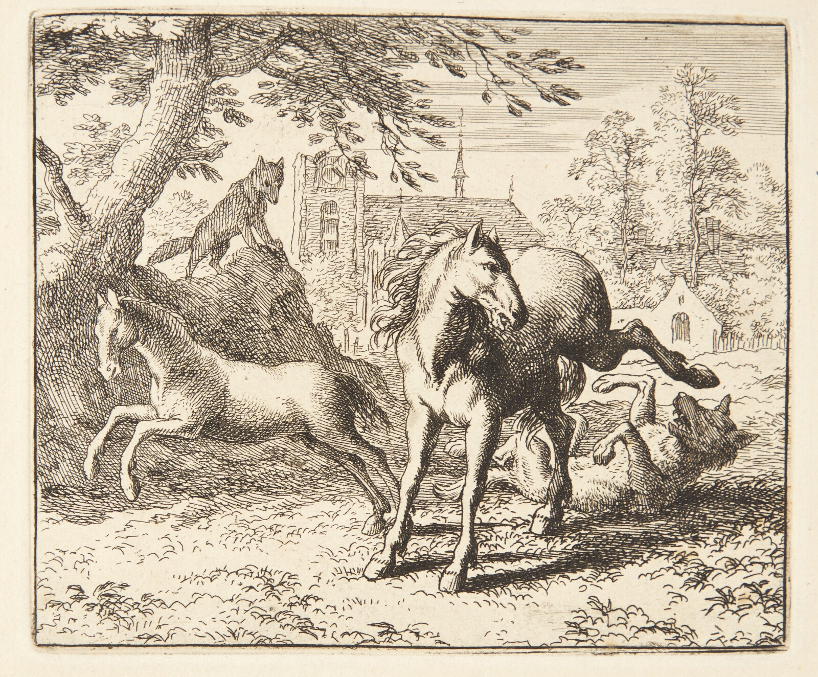Allaert van Everdingen, Renard narrer ulven