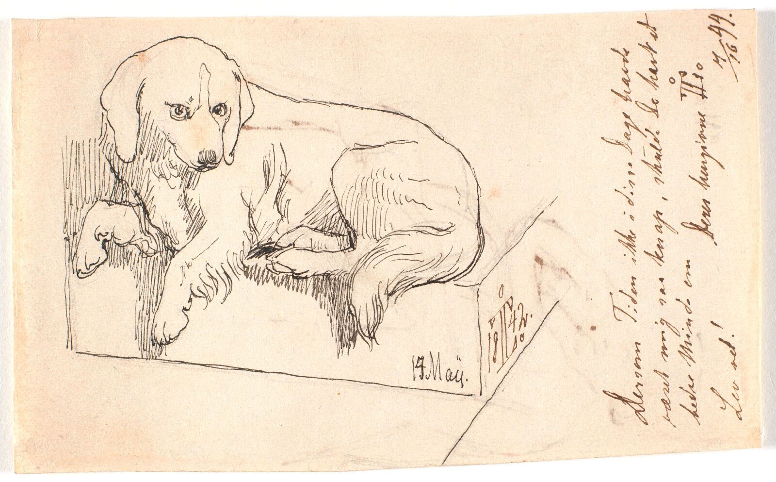 Johan Thomas Lundbye, Liggende hund