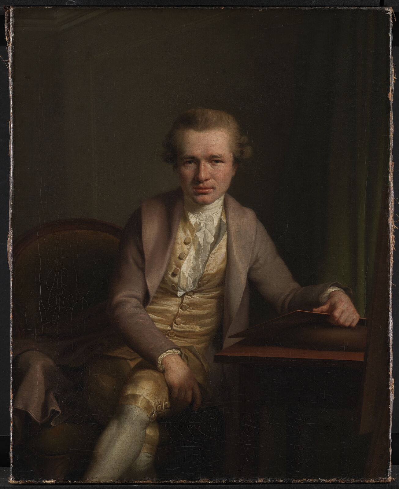 Jens Juel, Kobberstikkeren J.F. Clemens ved sit arbejdsbord