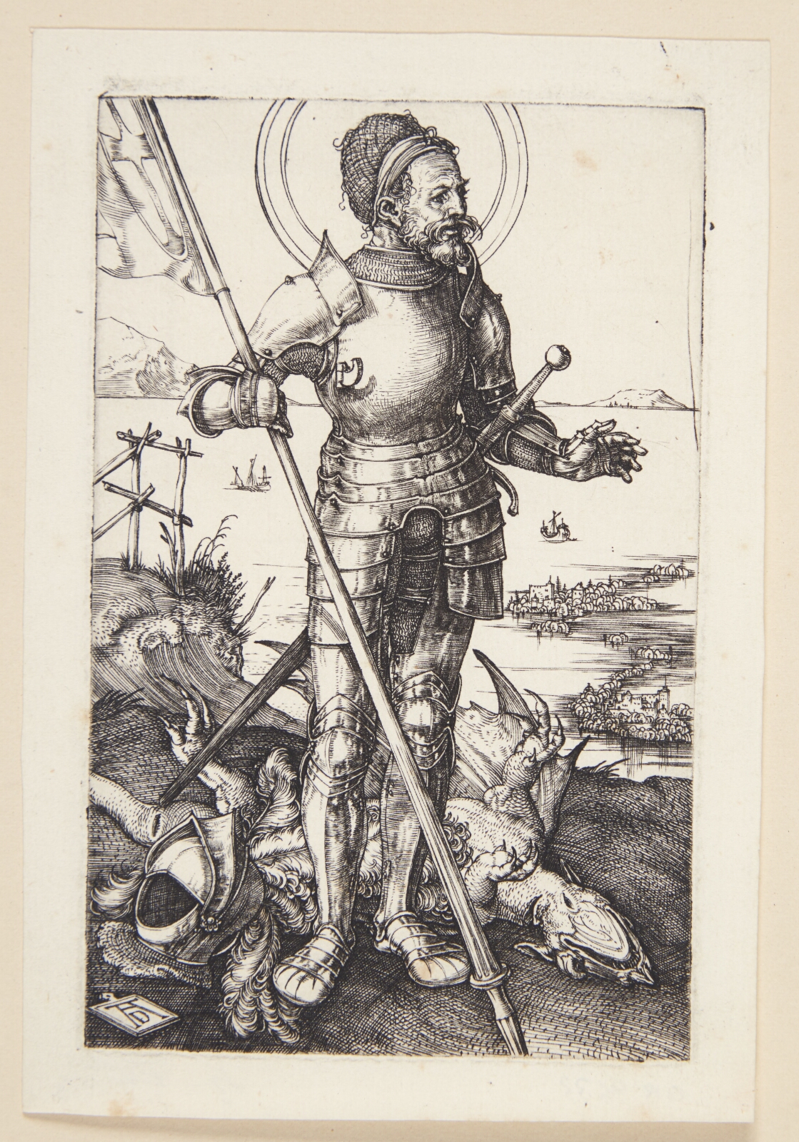 Albrecht Dürer, St. Georg, stående