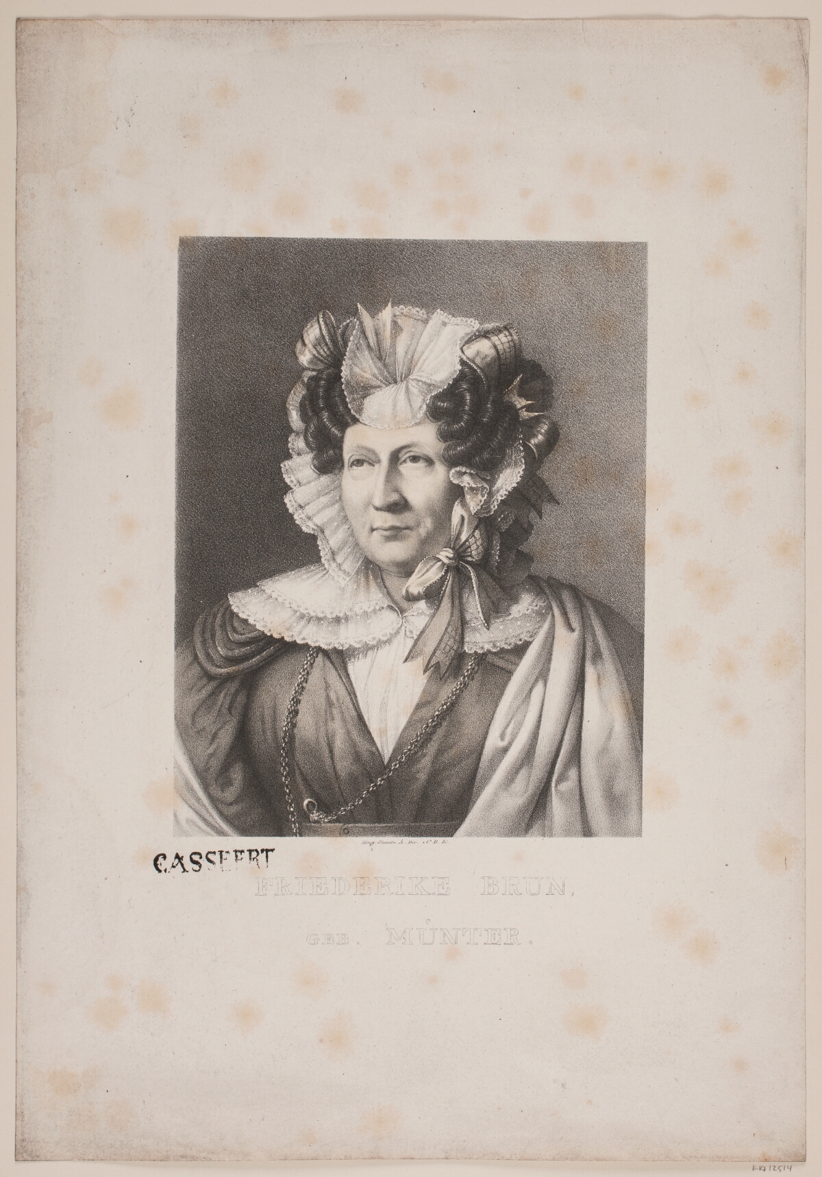 Ich Denke Dein Friederike Brun Friederike Brun, 1820 – 1843, J.L. Lund, Det Kongelige Stentrykkeri