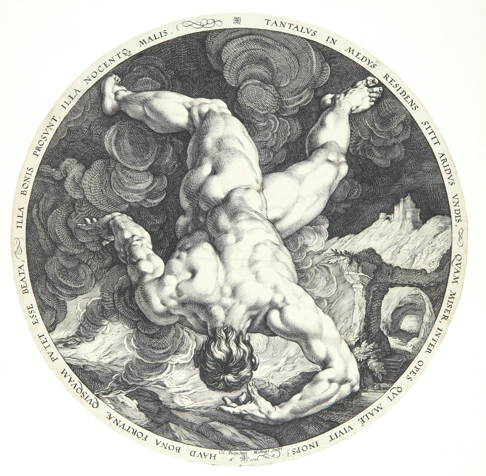 Hendrick Goltzius, De fire himmelstormere - Tantalus