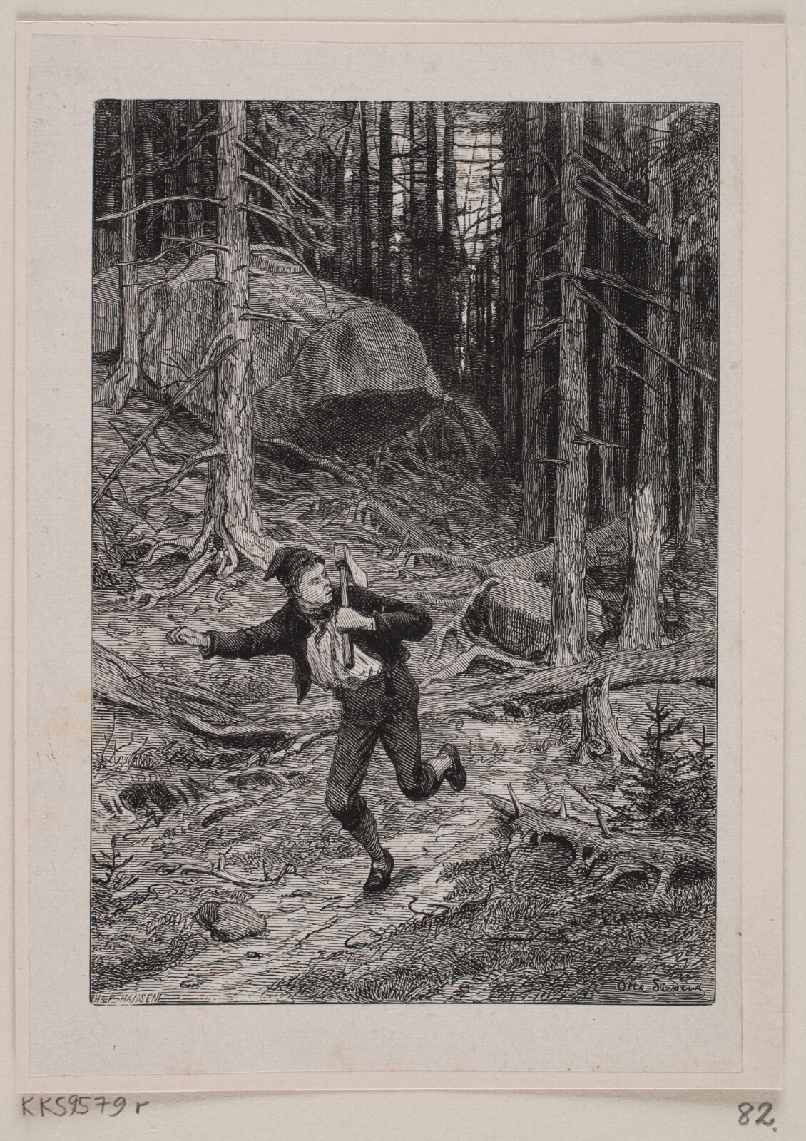 H.P. Hansen, Illustration til "En Sommernat paa Krogskoven"