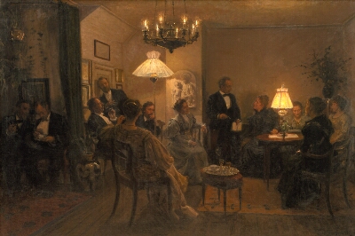 An Evening Party in the Artist's Home
