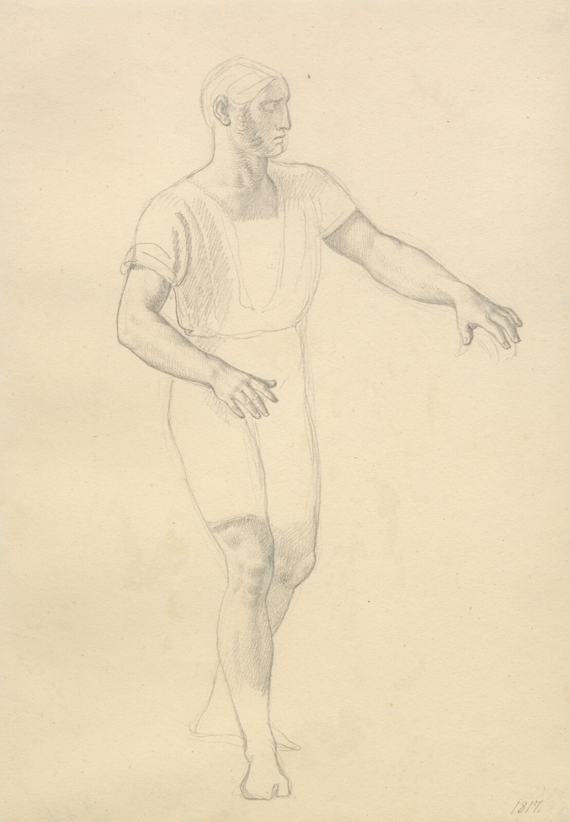 C.W. Eckersberg, Balders død - studie til Hødur.