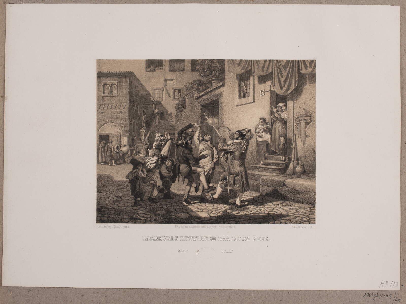 Adolph Kittendorff, Carnevals lystighed på Roms gade