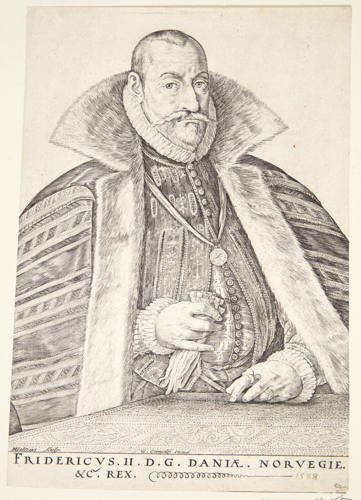 Hendrick Goltzius, Frederik II, konge af Danmark og Norge