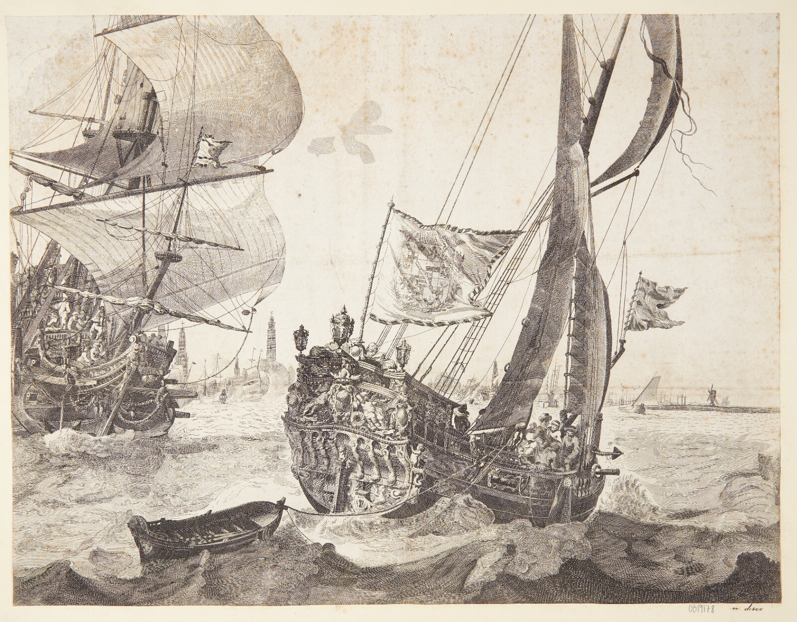 Ludolf Bakhuizen, Hollandske orlogsfartøjer