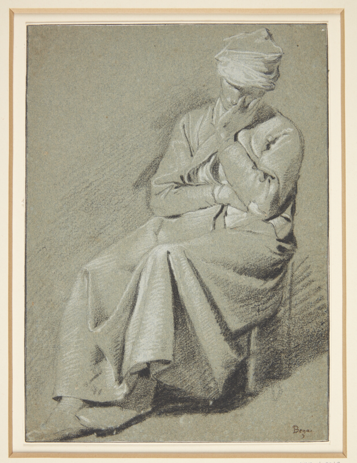 Cornelis Pietersz Bega, Studie af en siddende kvinde