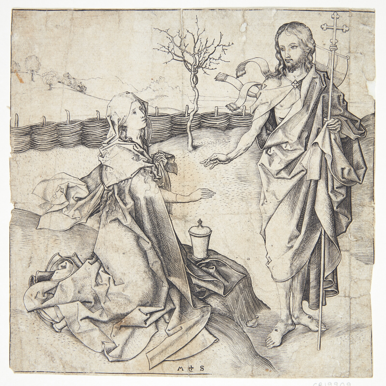 Martin Schongauer, Kristus viser sig for Maria Magdalene