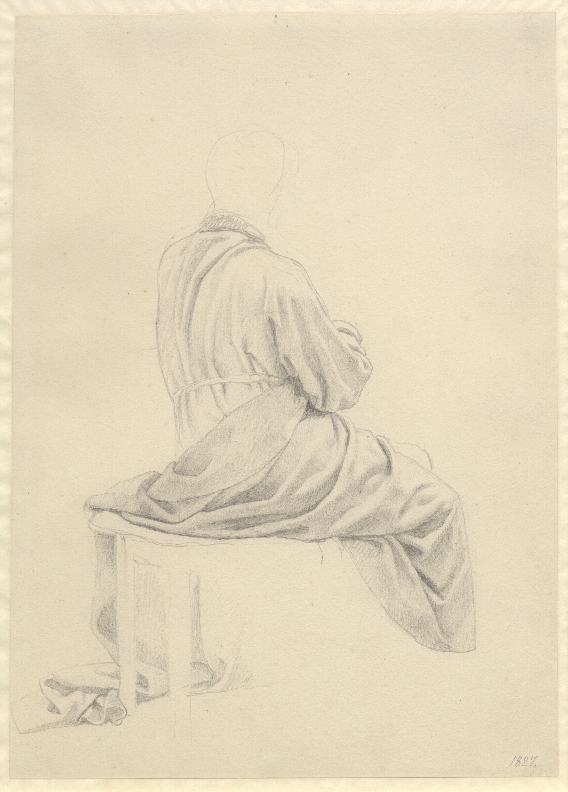 C.W. Eckersberg, Nadveren - draperistudie til en af apostlene.