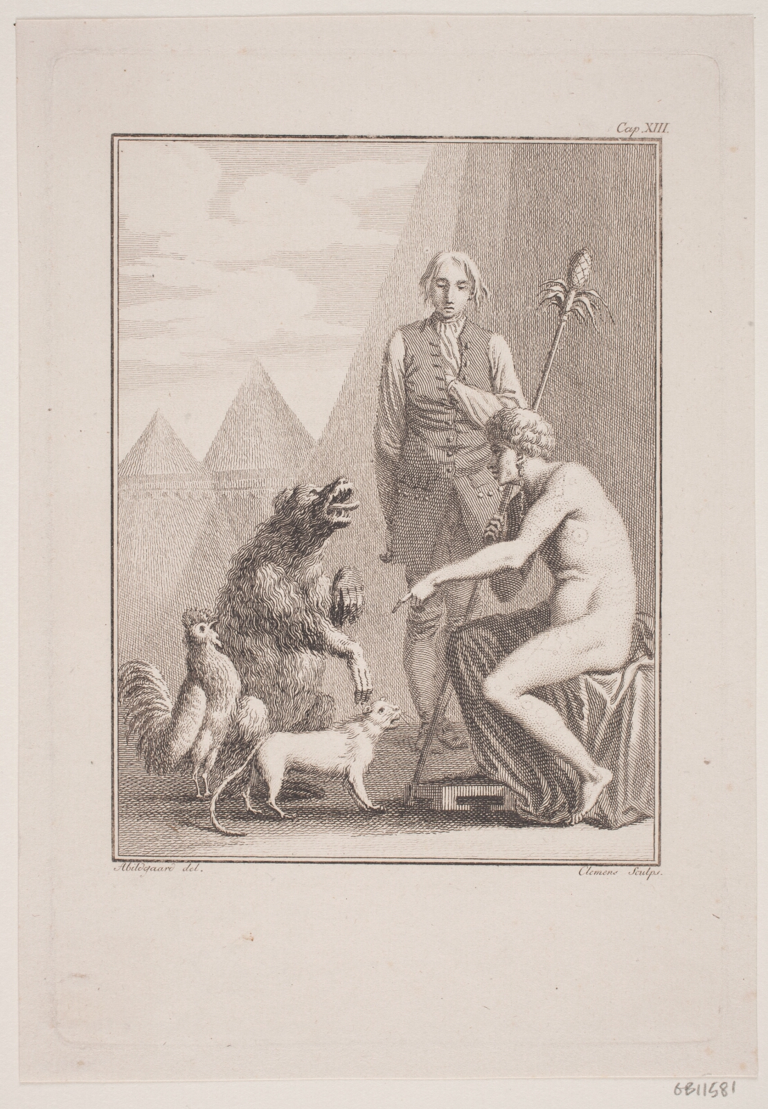 J.F. Clemens, Qvamas kejser modtager gesandter