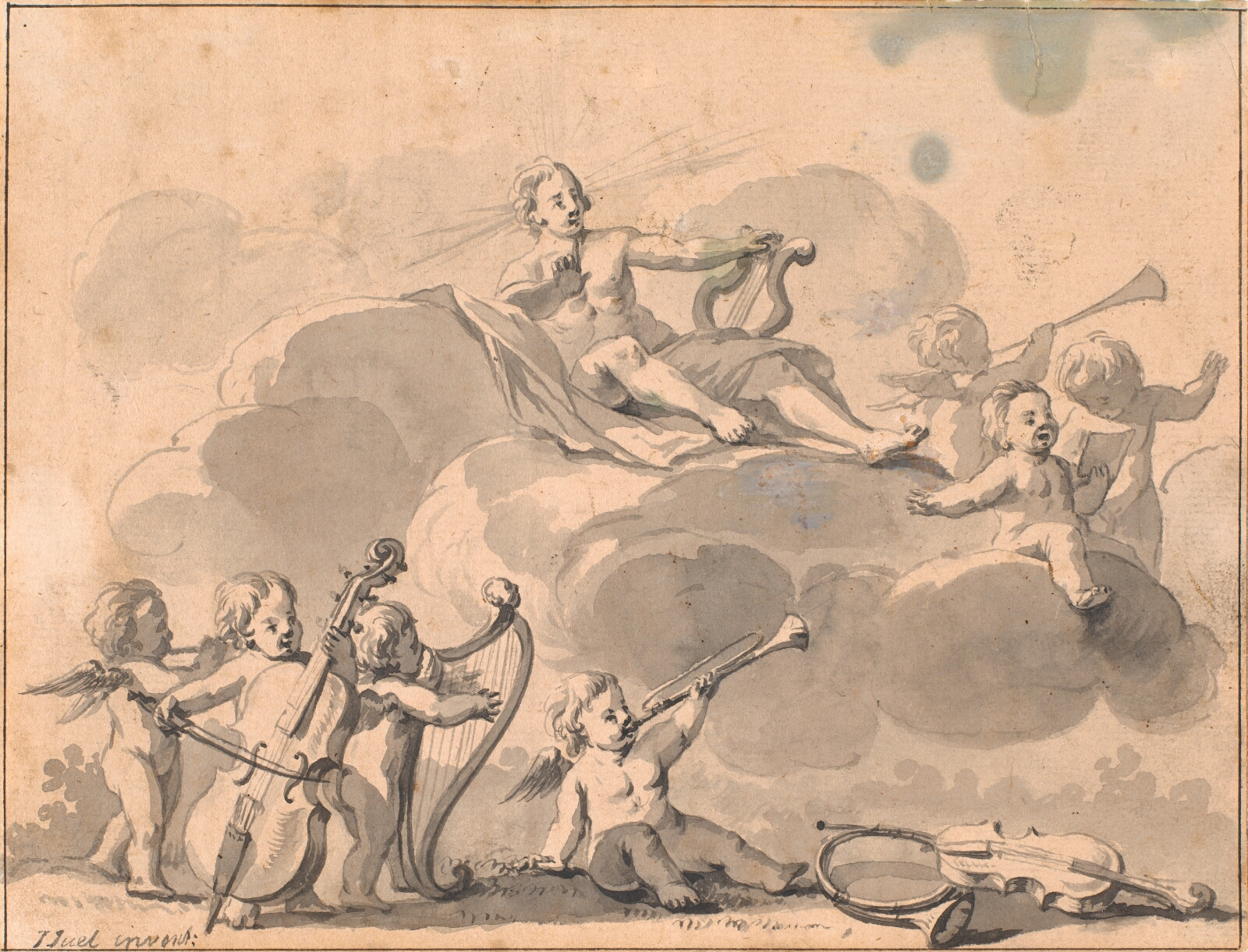Jens Juel, Apollon og musicerende genier
