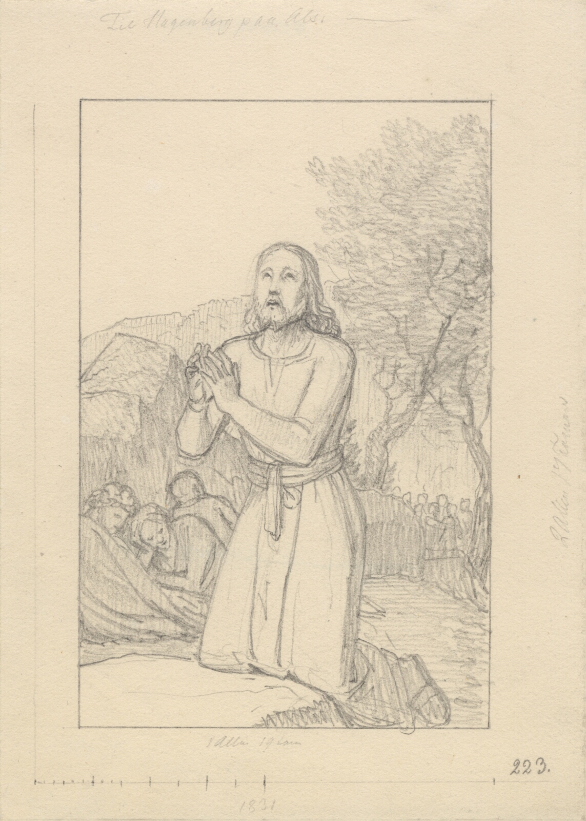 C.W. Eckersberg, Kristus i Gethsemane.