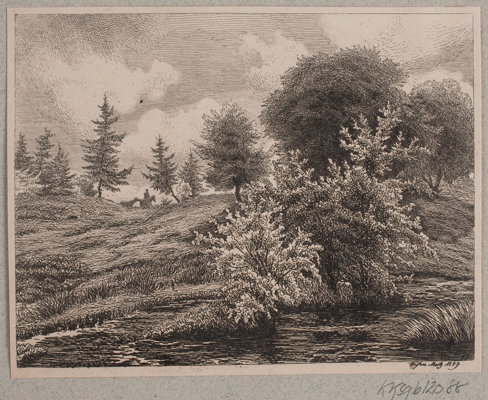Vilhelm Kyhn, Bakker ved en mose