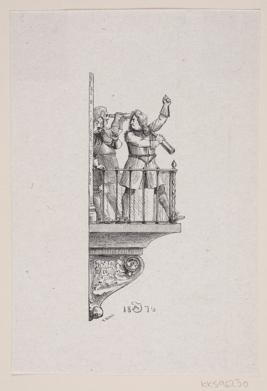F. Hendriksen, Vignet til Adam Oehlenschläger, "Thorsing"