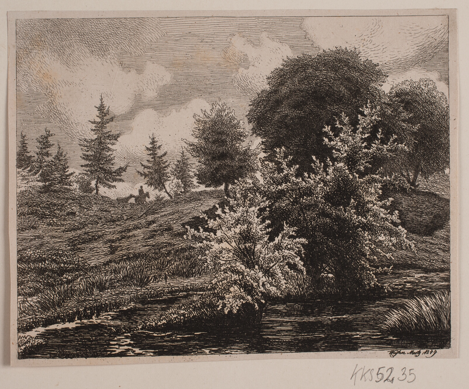 Vilhelm Kyhn, Bakker ved en mose